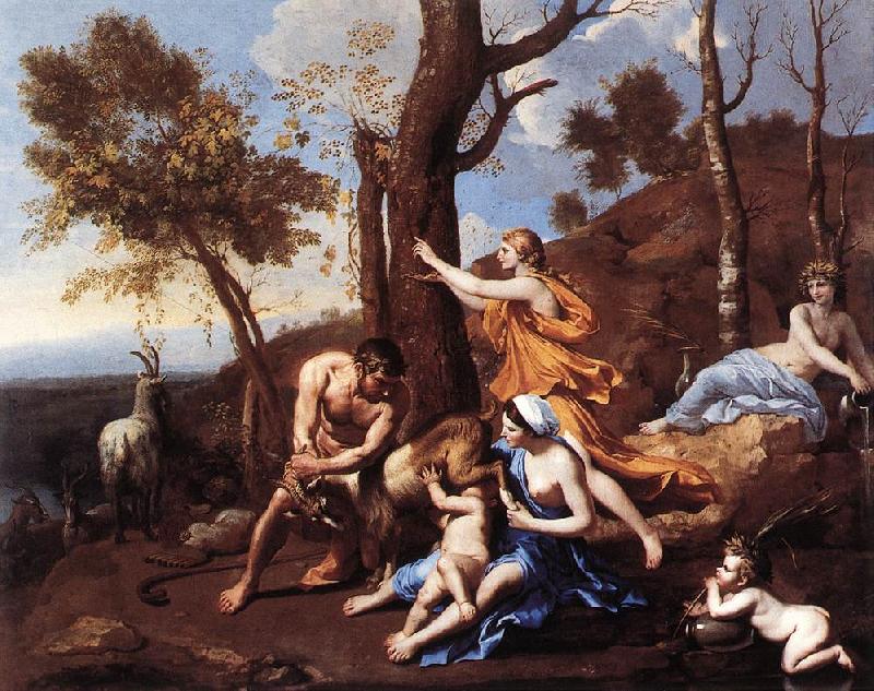 POUSSIN, Nicolas The Nurture of Jupiter sh oil painting picture